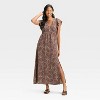 Women's Flutter Short Sleeve Maxi A-Line Dress - A New Day™ - 3 of 3