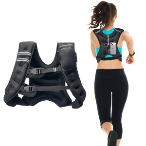 Weighted Vest 30 LB Adjustable Fitness Vest with Reflective Strips - 1 of 4