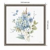 Amanti Art Bohemian Blue 04A (Floral Bouquet) by Lisa Audit Canvas Wall Art Print Framed 16 x 16-in. - 4 of 4