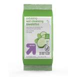 Exfoliating Cleansing Towelettes - Cucumber - 30ct - up & up™