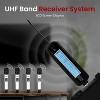 Pyle PDWM221WT.6 Universal UHF Wireless Microphone System | Quad Channel Design, Includes (4) Handheld Microphones (White) - 3 of 4