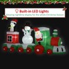 11ft Christmas Inflatables Outdoor Decorations Holiday Train with Santa, Snowman and Penguin - 4 of 4