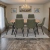 LeisureMod Ravenna 7-Piece Dining Set, 1 Y-Shape Legs Table 6 Dining Chairs - 2 of 4
