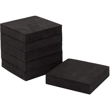 Stalwart Black 24 in. x 24 in. x 0.375 in. Interlocking EVA Foam Floor Mat  (6-Pack) M550032 - The Home Depot
