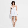 Women's Satin Flutter Cap Sleeve Mini Bubble Dress - Wild Fable™ - 2 of 3