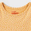 Toddler Girls' Adaptive 2pk Short Sleeve Floral/Solid Dress - Cat & Jack™ Light Mustard Yellow/Bright Pink - image 3 of 4