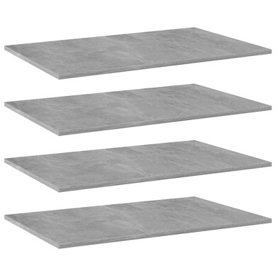 vidaXL Modern Concrete Gray Bookshelf Boards of Engineered Wood,