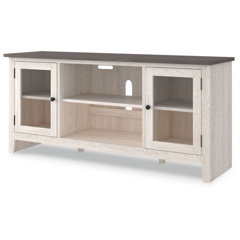 60&#34; Dorrinson TV Stand for TVs up to 65&#34; White/Black/Gray - Signature Design by Ashley, 4 of 9