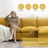 YOOCOZZ Chenille Sectional Sofa with Chaise Lounge, Side Storage Pockets, Armrest Pillows, Double Cushions - 4 of 4