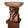 Olivia & May Traditional Polystone Horse Pedestal Table Brown: Resin Top, No Assembly, 24-Inch Height - 4 of 4