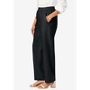 Jessica London Women's Plus Size Lightweight Linen-Blend Straight-Leg Pants - 4 of 4
