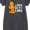 - Garfield - Ask Me If I Care Graphic Short Sleeve Fleece Dress - 2 of 3