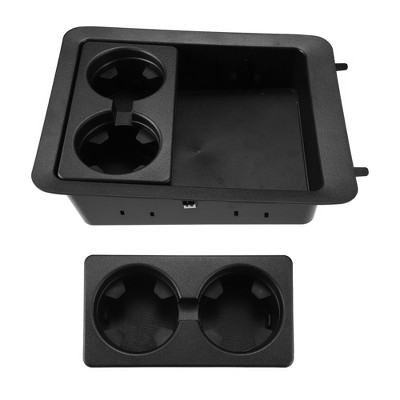Unique Bargains Center Console Cup Holder Bezel for Chevrolet Silverado 1500 22860866 Black 1set