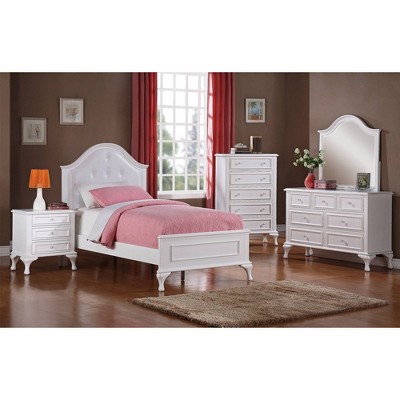 White Double Dresser with Felt Lined Drawers