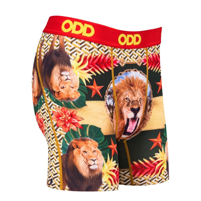Odd Sox Men's Novelty Underwear Boxer Briefs, Lions High Fashion, 3 of 5