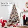 Best Choice Products Pre-Lit Black Christmas Pine Tree w/ Flocked Branches, Warm-White Lights - 3 of 4