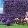 Tangkula Expandable Fence Privacy Screen Decorative Faux Purple Eucalyptus Fencing Panel - 3 of 4