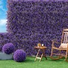 Tangkula Expandable Fence Privacy Screen Decorative Faux Purple Eucalyptus Fencing Panel - image 3 of 4