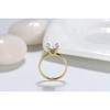 Amore Engagement Ring Women 1, 2 or 3Ct Topaz Sterling Ginger Lyne Collection - 3 of 4