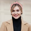 Unique Bargains Girl's Rhinestone Retro Knotted Non-slip Wide Headband Pink 5.12"x1.26" 1 Pc - 3 of 4