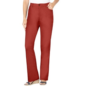 Woman Within Plus Size Tall Bootcut Stretch Denim Jean - 1 of 4