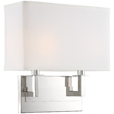 Crystorama Lighting Durham 2 - Light Sconce in  Polished Nickel