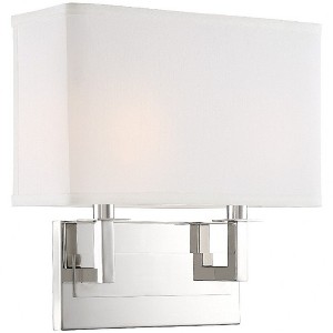Crystorama Lighting Durham 2 - Light Sconce in  Polished Nickel - 1 of 4
