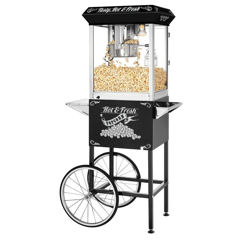 Great Northern Popcorn 8 oz. Hot and Fresh Popcorn Machine with Cart - Black, 2 of 10