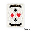 Big Dot of Happiness Las Vegas - Shaped Thank You Cards - Casino Party Thank You Note Cards with Envelopes - Set of 12 - 3 of 4