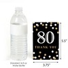 Big Dot of Happiness Adult 80th Birthday - Gold - Birthday Party Thank You Cards (8 count) - 3 of 4