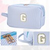 Unique Bargains Travel Personalized Make Up Bag Blue 1 Pc - 4 of 4