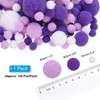 Unique Bargains Creative Handicraft Decoration Home Art Supplies Pom Poms 130 Pcs - 2 of 4