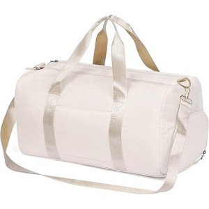 Hachikiko Gym Duffle Bag with Wet Pocket & Shoe Compartment,Lightweight 20" Sports Travel Weekender Bag,Water Resistant - 1 of 4