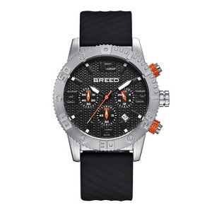Breed Double Agent Leather-Band Watch w/Day/Date - 1 of 4