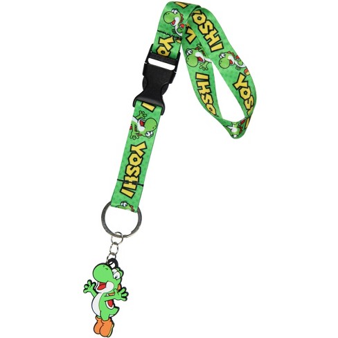 Super Mario Brothers Bowser Lanyard With Metal Charm & ID Sleeve - Officially Licensed, Safety Buckles, Multicolor OSFA