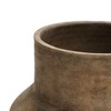 LuxenHome Brown Ombre Terracotta 11.4-Inch Round Vase - 4 of 4