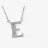 Anna-Kaci Silver Tone Initial Letter Pendant Necklace with Crystal Rhinestone Accents - 2 of 4