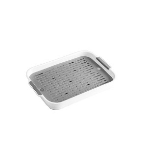 coucheta Rabbit Litter Box with Grate, 10.5 x 7.2 Inch Guinea Pig Litter Pan Anti-turnover Pet Toilet Potty Trainer Corner Guinea Pig - 1 of 4