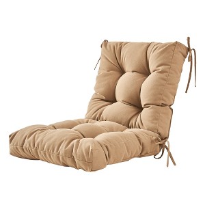 ARTPLAN Outdoor Cushions Seat Back Chair Cushions Wicker Tufted Pillow for Patio Outdoor Furniture - 1 of 4