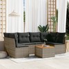 vidaXL Garden Sofa Set Grey PE Rattan Large Modular Garden Sofa Set - 2 of 4
