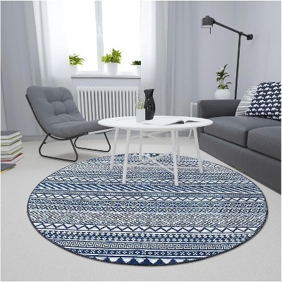 Modern Washable Rug - Non-Slip Kitchen & Bathroom Mat for Laundry, Nursery, Office, Living & Dining Room - Contemporary Carpet