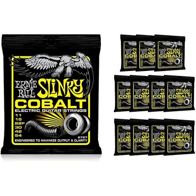 Ernie Ball 2727 Cobalt Beefy Slinky Electric Guitar Strings - Buy 10, Get 2 FREE