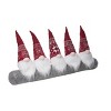 Transpac Polyester 30 in. Multicolor Christmas Plush Nordic Gnome Draft Dodger - 2 of 4