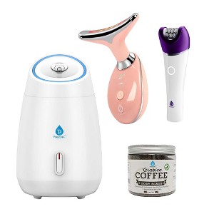 Pursonic Radiant Glow Beauty & Self-Care Bundle – Facial Steamer, LED Therapy, Epilator & More! - 1 of 4