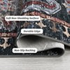 Washable Area Rug, Ultra-Thin Soft Vintage Indoor Rug for Bedroom Living Room or Dining Room, Non-Slip Throw Rug Foldable Carpet for Entry Office - 3 of 4