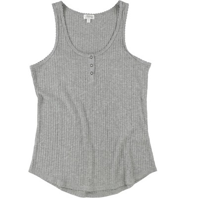 P.J. Salvage Womens Ribbed Pajama Sleep Tank Top