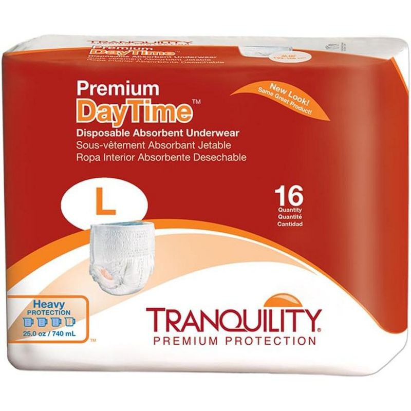 Tranquility Adult Premium Day Time Disposable Absorbent Underwear, 1 of 7