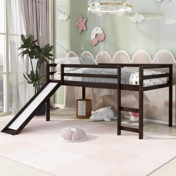 Twin Size Loft Bed with Slide - ModernLuxe