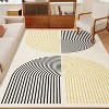 coucheta Modern Geometric Area Rug, Soft Washable Non Slip Low Pile Floor Carpet Indoor Arch Rug, for High Traffic Area, Bedroom, Kitchen,Living Room - 3 of 4