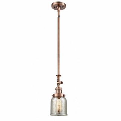 Bell - 1 Light Stem Hung Tiltable Mini Pendant In Industrial Style-14 Inches Tall and 5 Inches Wide